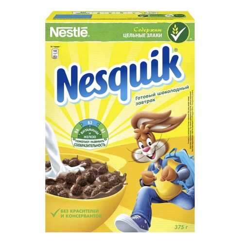 Готовый завтрак Nesquik шоколадные шарики 375 г в Слата