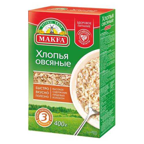 Хлопья Макфа овсяные 400 г в Слата