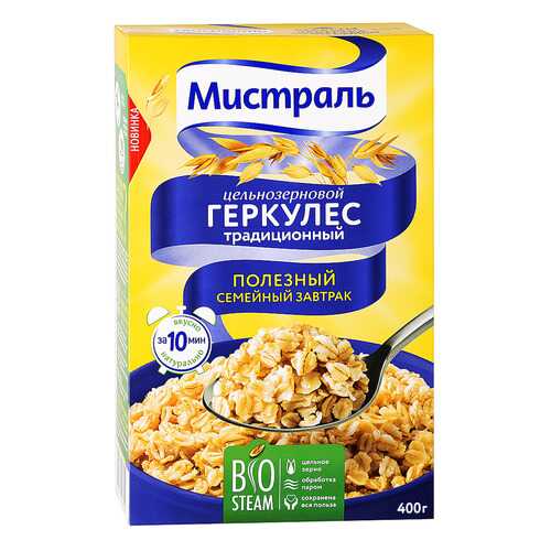Хлопья Мистраль геркулес традиционный 400 г в Слата