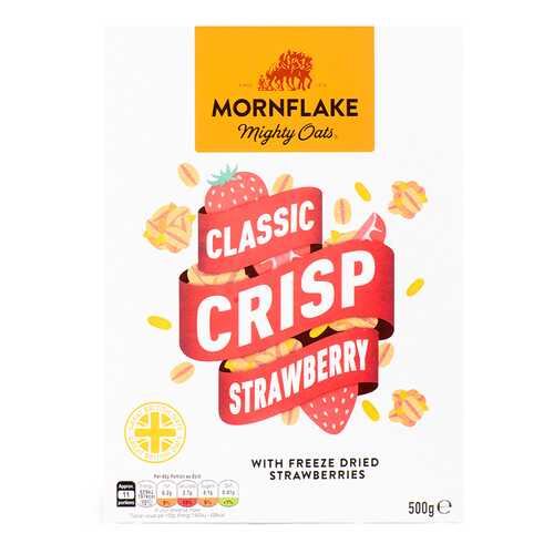 Хлопья запеченные Mornflake овсяные с клубникой 500 г в Слата