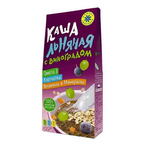 Каша Льняная с виноградом Компас здоровья 250 г в Слата