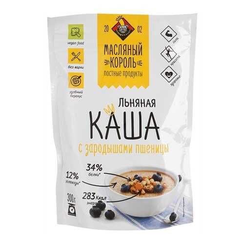 Льняная каша Масляный Король с зародышами пшеницы 300 г в Слата