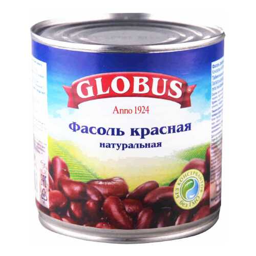 Фасоль Globus красная натуральная 400 г в Слата
