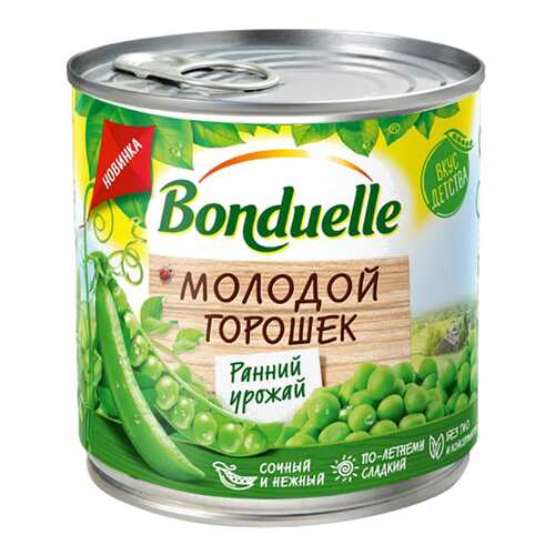 Горошек Bonduelle зеленый молодой 400г в Слата