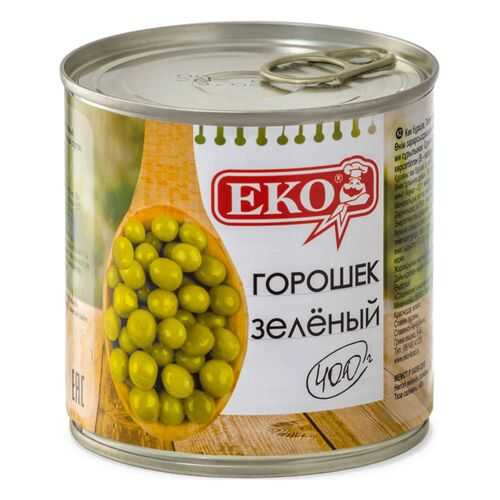 Горошек зеленый Еко из мозговых сортов 400 г в Слата