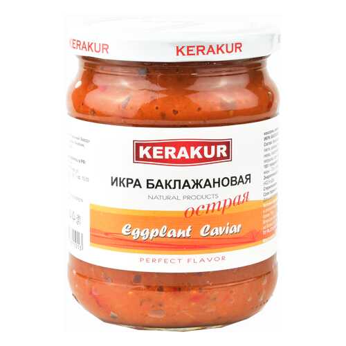 Икра Kerakur баклажанная острая 500 г в Слата