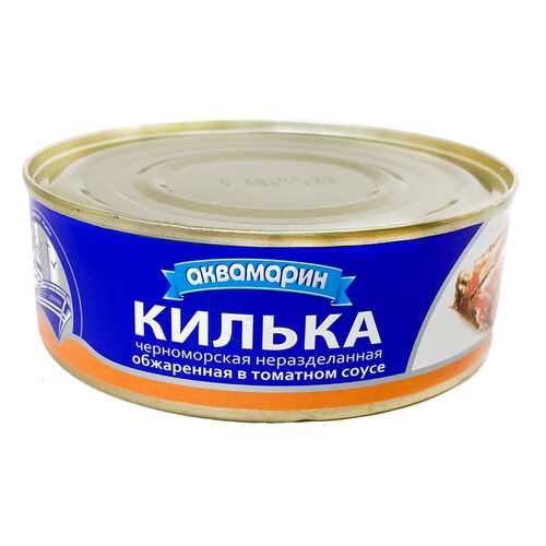 Килька черноморская неразделанная обжаренная в томатном соусе Акваиарин 240 гр. в Слата