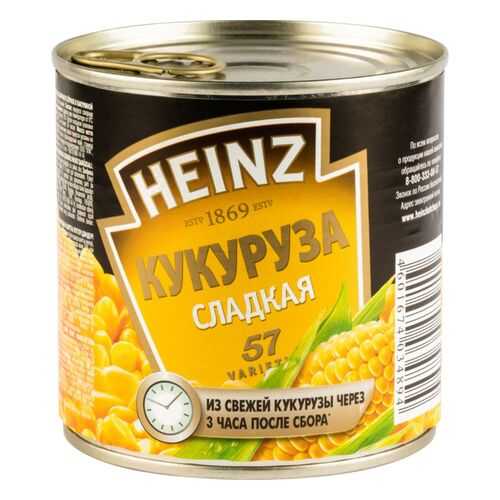 Кукуруза Heinz сладкая 340 г в Слата