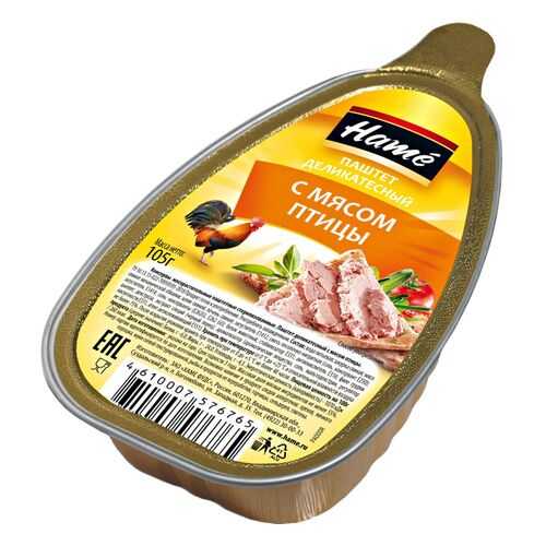 Паштет Hame Деликатесный из мяса птицы 105г в Слата