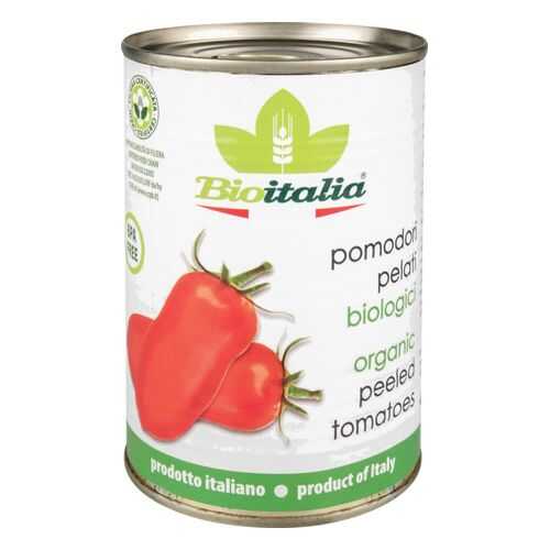 Томаты очищенные Bioitalia в томатном соке целые 400 г в Слата