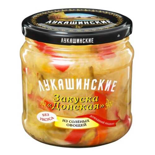 Закуска Лукашинские Донская из соленных овощей 420г в Слата