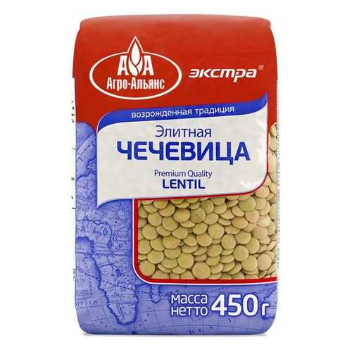Чечевица Агро-Альянс Экстра элитная 450г в Слата