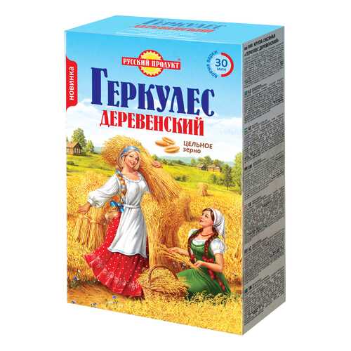 Крупа овсяная цельнозерновая Геркулес деревенский 500 г в Слата