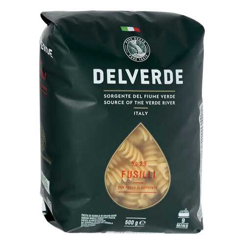 Макароны Delverde № 29 Fusilli из твердых сортов пшеницы без содержания яиц 500г в Слата