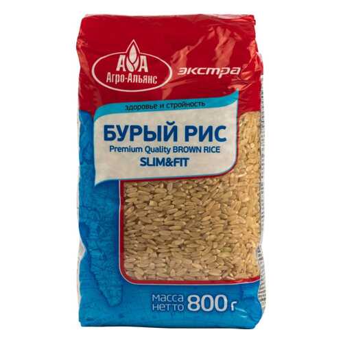 Рис Агро-Альянс бурый 800 г в Слата