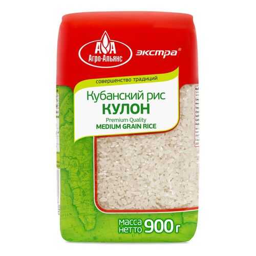 Рис Агро-Альянс Экстра Кубанский кулон 900г в Слата