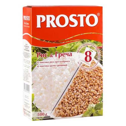 Рис&Гречка Prosto 500 г 8 пакетиков в Слата