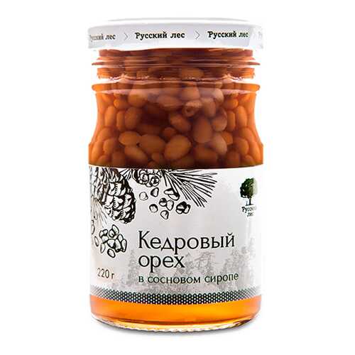 Десерт Русский лес Кедровый орех в сосновом сиропе, 220 гр в Слата