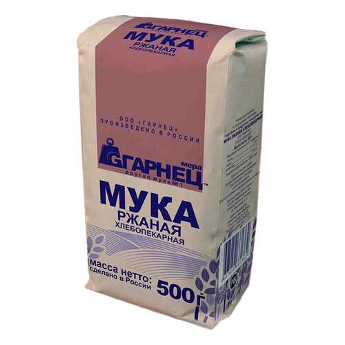 Мука Гарнец ржаная 500 г в Слата