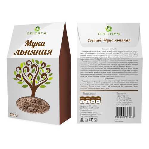 Мука льняная Оргтиум экологическая 300 г в Слата
