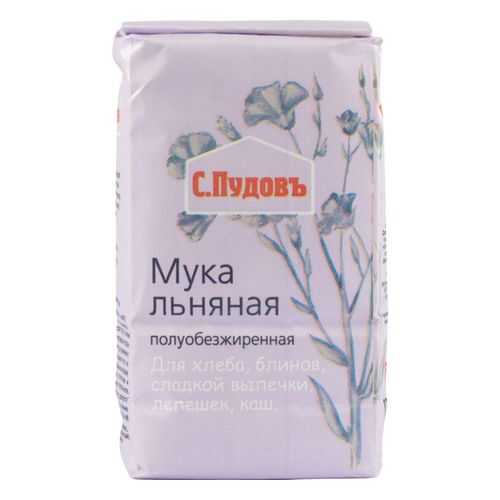 Мука льняная С.Пудовъ полуобезжиренная без гмо 400 г в Слата