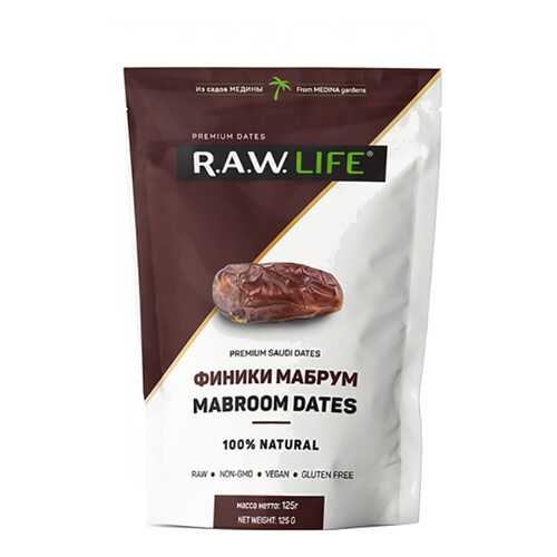 Финики Raw Life мабрум 125 г в Слата