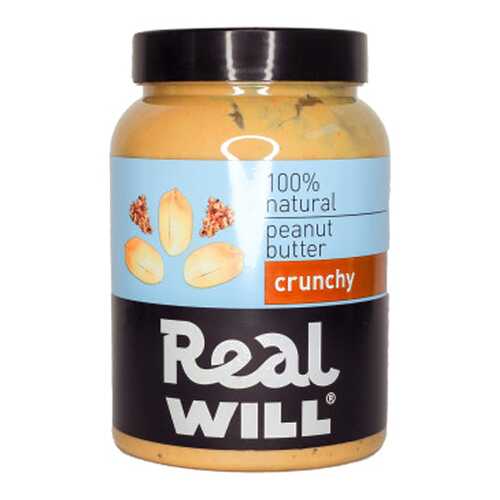 Паста арахисовая Real Will хрустящая 1000 г в Слата