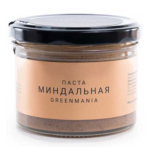 Паста GreenMania миндальная 200 г в Слата