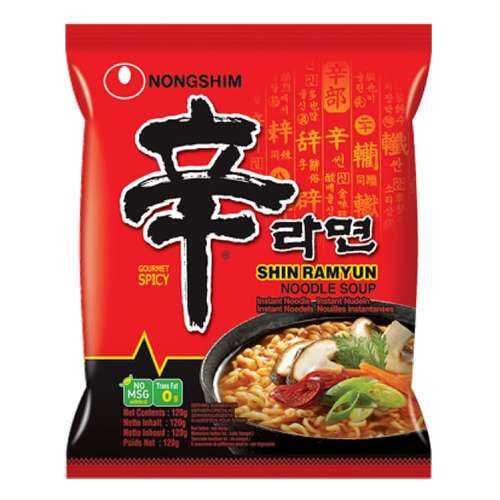 Лапша быстрого приготовления Шин Рамен Nongshim 120 г в Слата