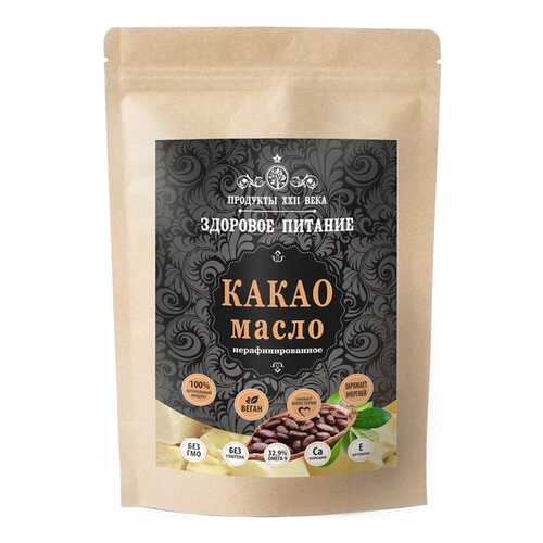 Какао масло Продукты 22 века нерафинированное 400 г в Слата