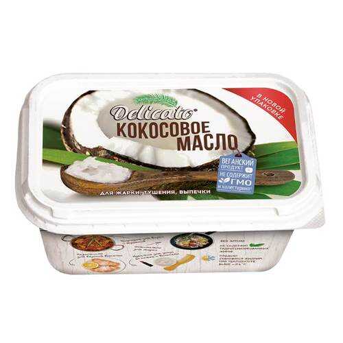 Масло DELICATO кокосовое 200гр в Слата