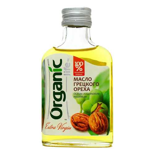 Масло грецкое Organic Life пищевое нерафинированное 100 мл в Слата