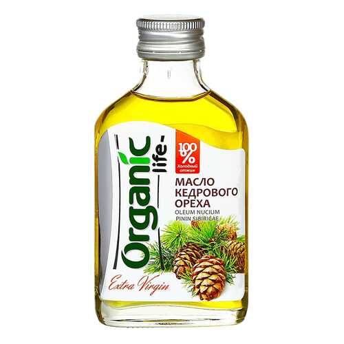 Масло кедровое Organic Life пищевое нерафинированное 500 мл в Слата