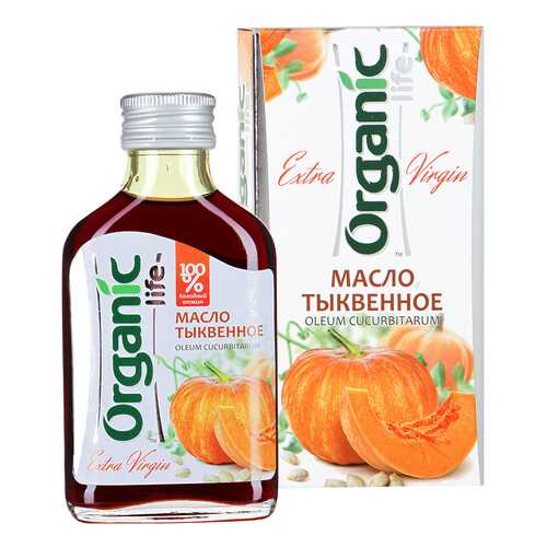 Масло тыквенное Organic Life пищевое нерафинированное 100 мл в Слата