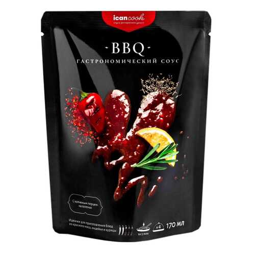 Соус icancook BBQ гастрономический 170 мл в Слата
