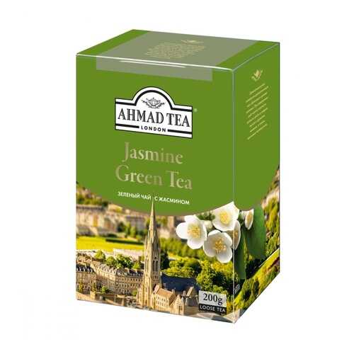 Чай Ahmad Jasmine Green Tea, зеленый с жасмином, листовой, 200 гр в Слата