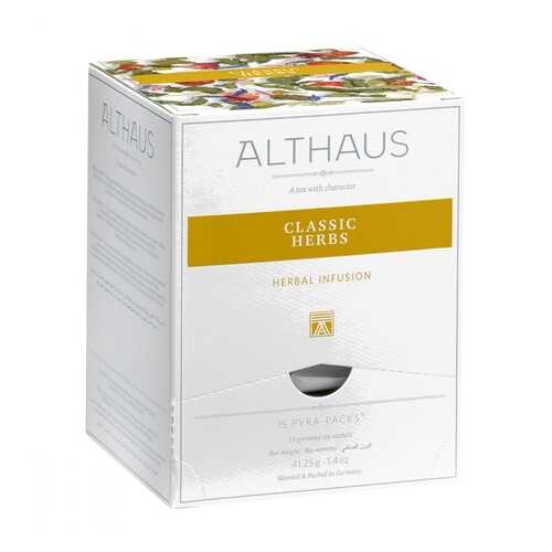 Чай Althaus Classic Herbs травяной 15 пирамидок в Слата