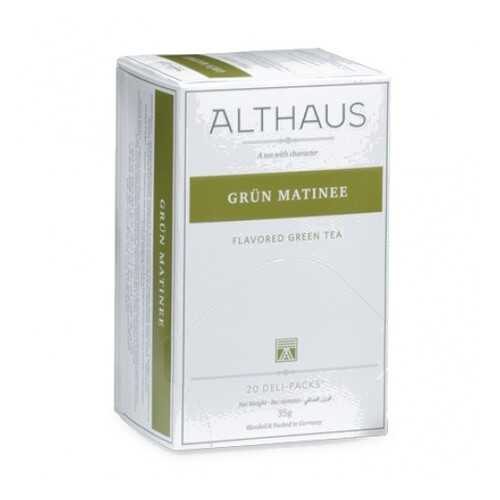 Чай Althaus Grun Matinee Deli Pack 20*1.75 г в Слата
