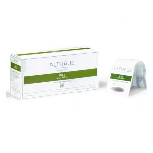 Чай Althaus Milk Oolong, зелёный с добавками, 20 пакетиков в Слата