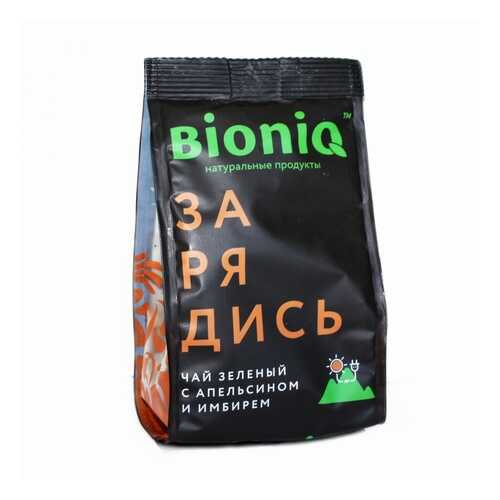 Чай BioniQ Зарядись, зеленый с апельсином и имбирем, 50 гр в Слата