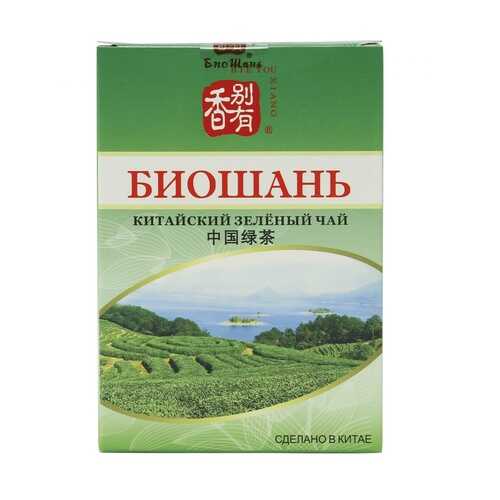 Чай БиоШань China Green Tea, зеленый листовой, 80 гр в Слата