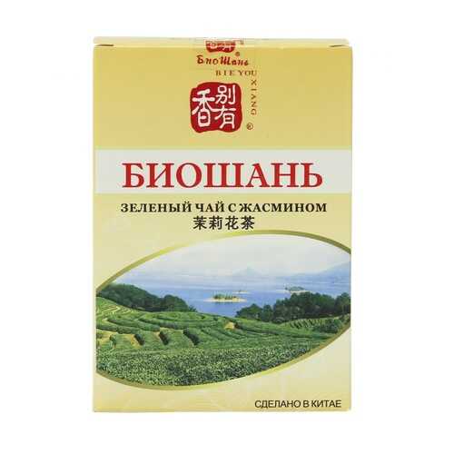Чай БиоШань Jasmin Tea, зеленый с жасмином, 80 гр в Слата