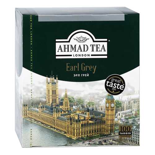 Чай Чайный лист Ahmad Tea earl grey черный 100 пакетиков в Слата