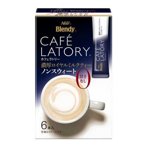 Чай черный AGF Cafe Latory Бленди крепкий с молоком без сахара 6 шт в Слата