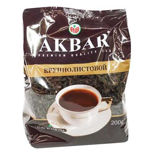 Чай черный Akbar байховый крупнолистовой классическая серия 200 г в Слата