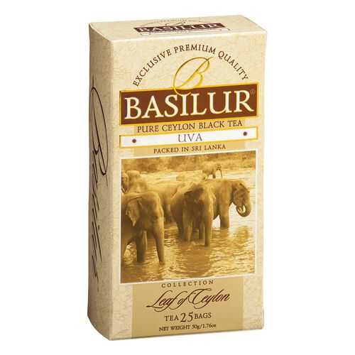 Чай черный Basilur uva цейлонский 25 пакетиков в Слата