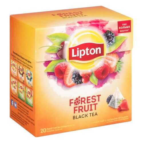 Чай черный Lipton forest fruit 20 пакетиков в Слата