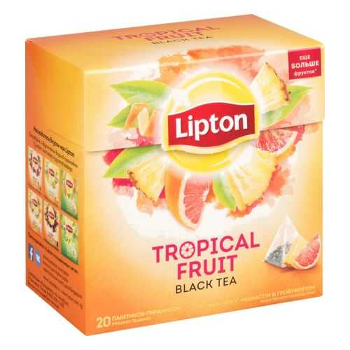 Чай черный Lipton tropical fruit 20 пакетиков в Слата