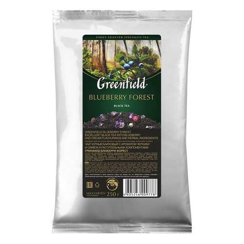 Чай черный листовой Greenfield Blueberry Forest 250 г в Слата