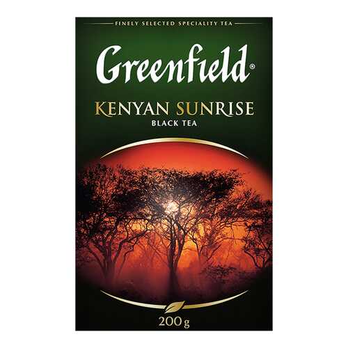 Чай черный листовой Greenfield Kenyan Sunrise 200 г в Слата